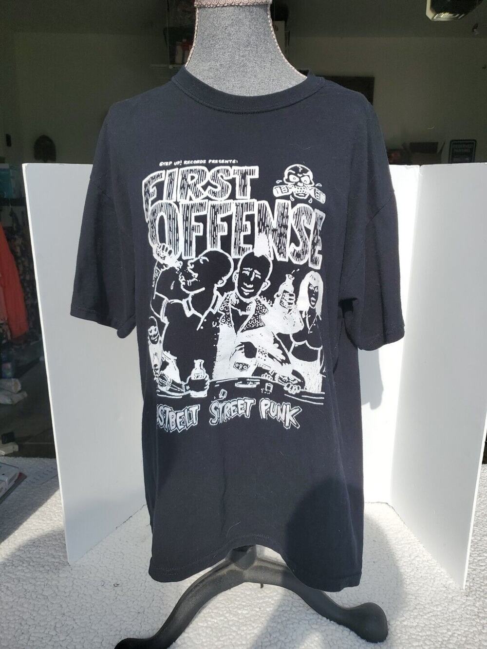 First Offense Rustbelt Street Punk Band Black T-shirt